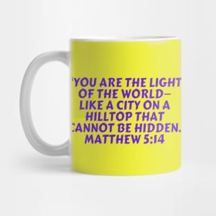 Bible Verse Matthew 5:14 Mug